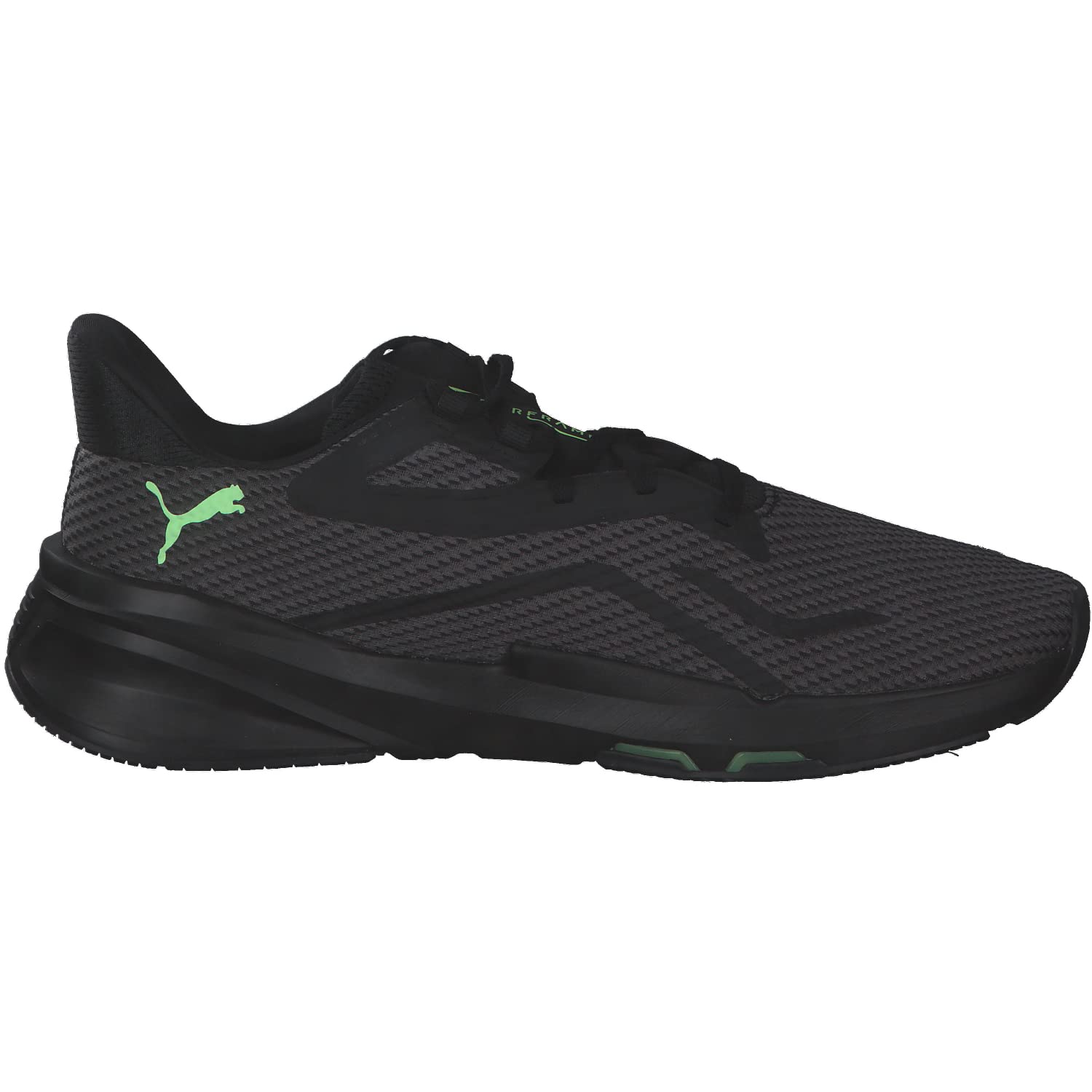 PUMA Męskie buty gimnastyczne Pwrframe Tr, Puma Black Fizzy Lime - 44 EU