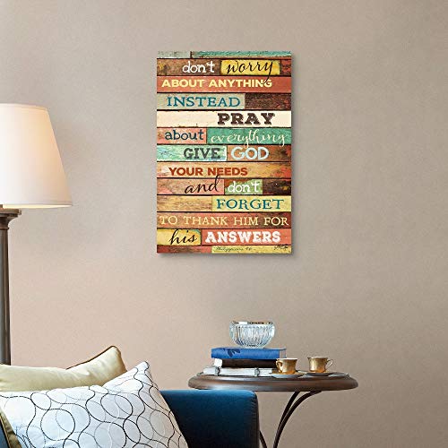 Don't Worry Canvas Wall Art Print, Religious Artwork #TOP2