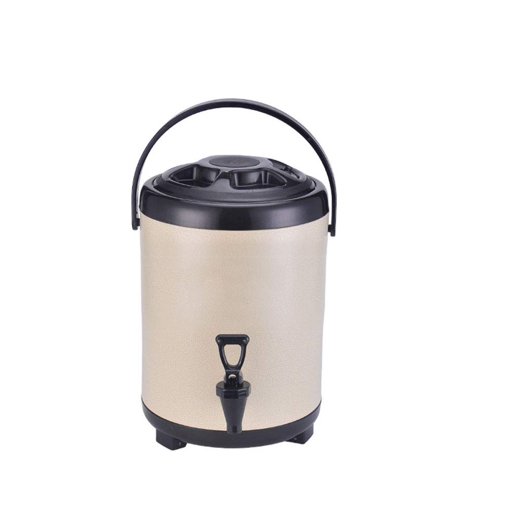 Dispensador de Bebidas Calientes, Hervidor de Bebidas Contenedor de Aislamiento de Acero Inoxidable, Portátil Urna de Café, Ideal para Conservas o Mantener Caliente Líquidos, 8L/12L