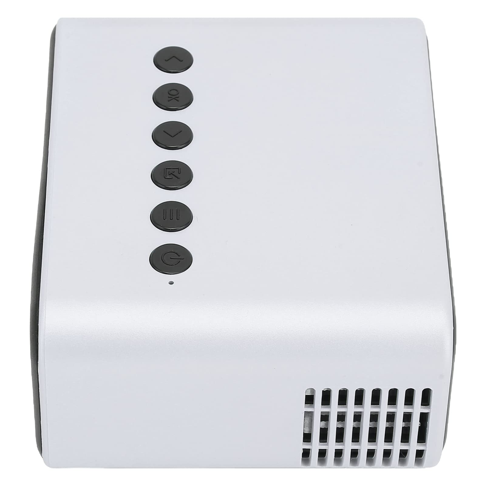 Mini Proiettore 1080P Proiettore di Film FHD Videoproiettore a LED Proiettore da Esterno Portatile Compatibile con TV Stick, HDMI, VGA, TF, AV, USB, iOS e Android(Bianco)