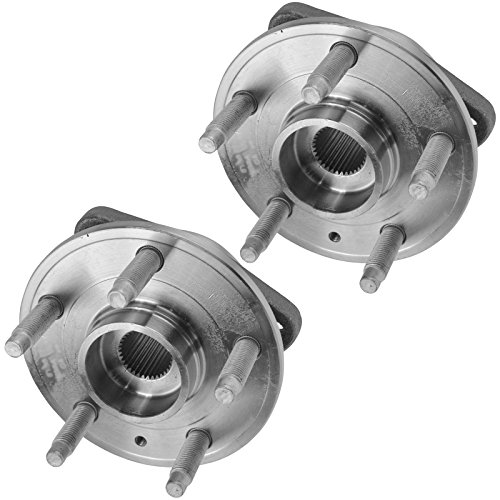 Image of TRQ Front Left and Right Wheel Bearing and Hub Assembly Set 2 Piece Compatible with 2011-2013 Chevrolet Cruze 2014-2015 LT with 16 Inch Wheels 2016 Limited with 16