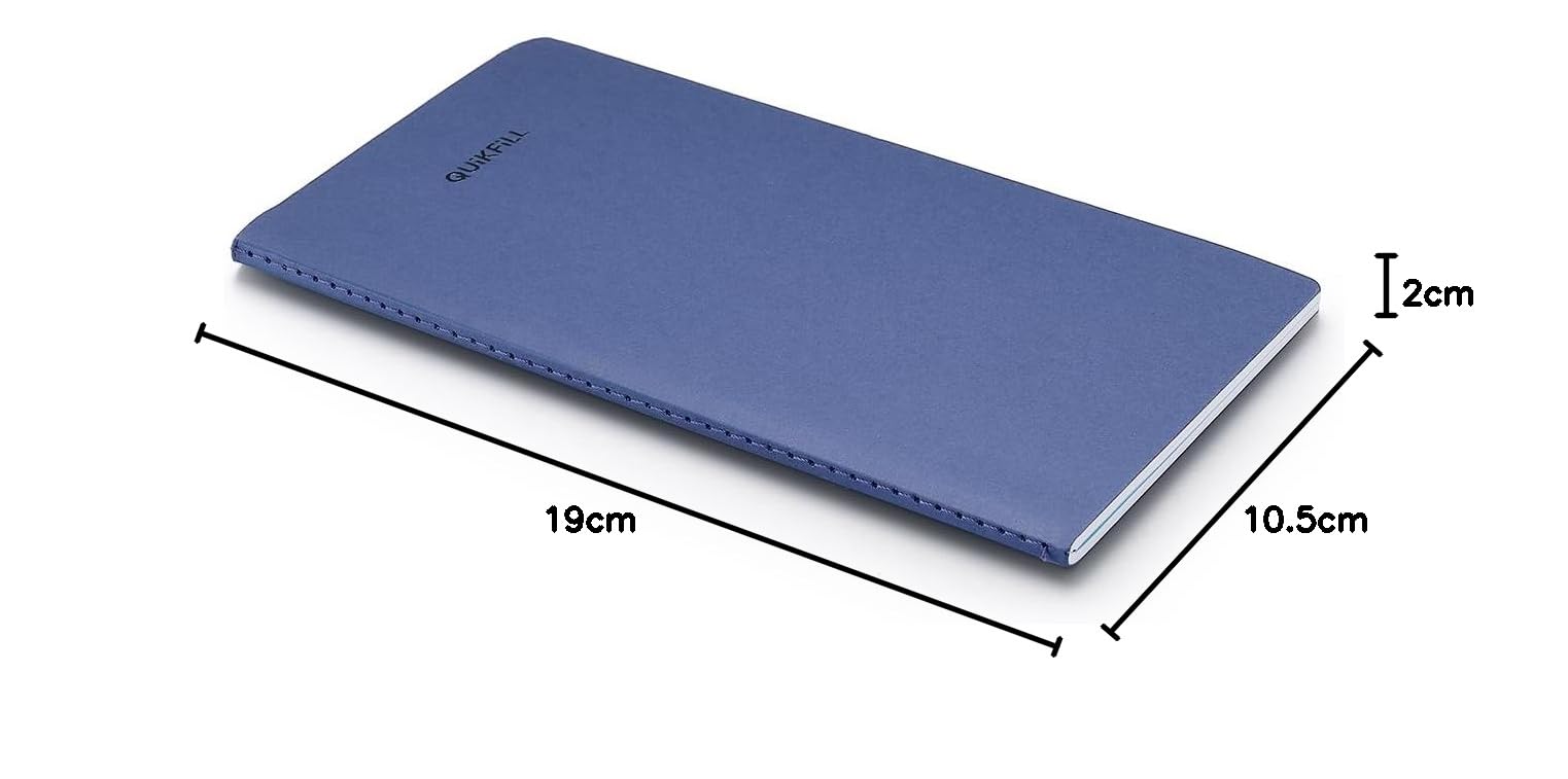 Sheaffer Quikfill - Quaderno a righe, 90 g/mq, confezione da 2, colore: Blu