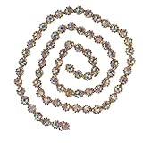 1 Yard Gold AB Crystal Strass-Kettenbesatz