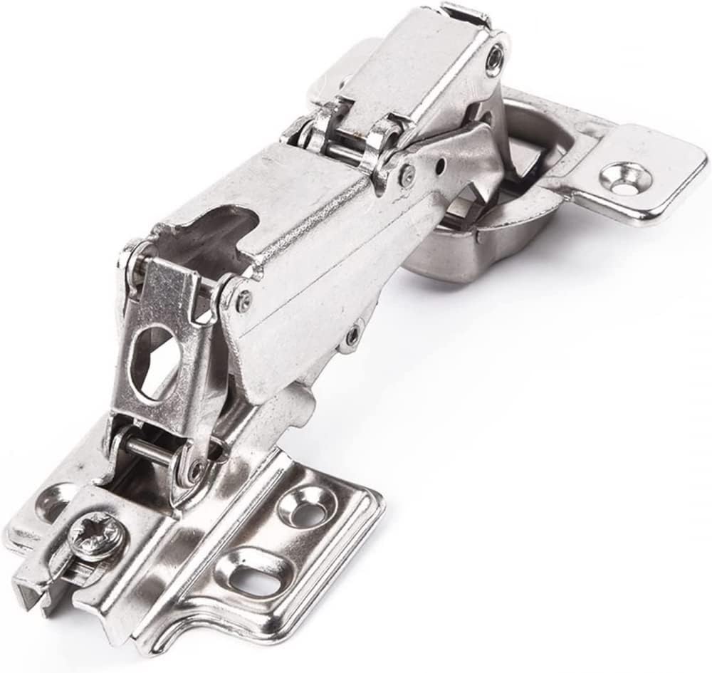 Door Hinge 165 Degree Kitchen Cupboard with Screw Corner Folded Cabinet Hardware Angle Thick Door Spring Hinge Home Improvement Fittings
