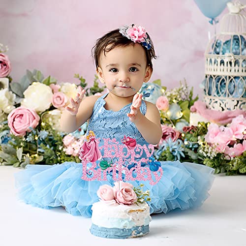 Yckens Sleeping Princess Birthday Cake Topper - Sleeping Princess Beauty Cake Decorations Party Cake Decors For Children Girls (Double-Sided) #TOP1