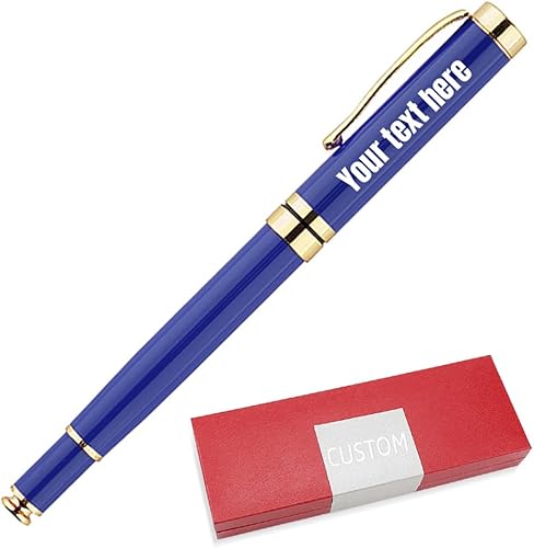 Bolígrafo personalizado, bolígrafo de acero inoxidable personalizado, el mejor juego de regalo para hombres y mujeres, profesional, oficina