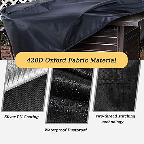 Pomer Fire Pit Cover, Rectangular 42Inch Firepit Cover For Outdoor Fireplace Waterproof Propane Fire Table Cover - 42X24X24Inch #TOP2