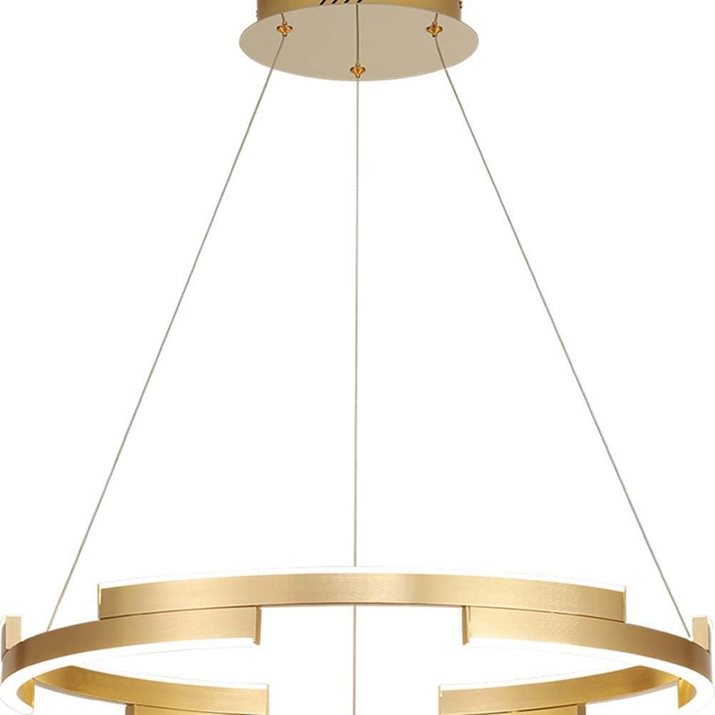 Modern Simplicity Led Lustre Aluminum Chandeliers Nordic Simplicity for Living Room Bedroom Ceiling Pendant Lights 85-265V,Warmwhite,450X450X150Mm,600X600X57Mm