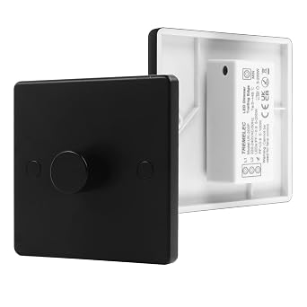 VIPMOON 220V-240V LED Dimmer Switch, 1 Gang 2 Way Trailing Edge Switch