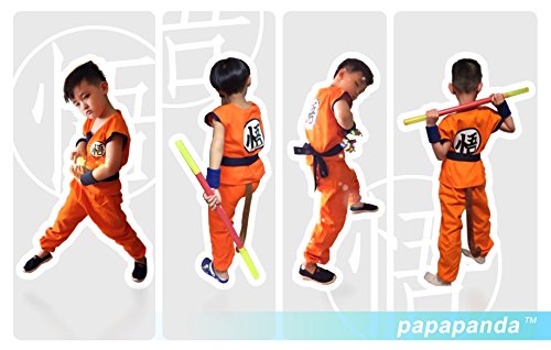 Papapanda Bambini Costume per Goku Vestito