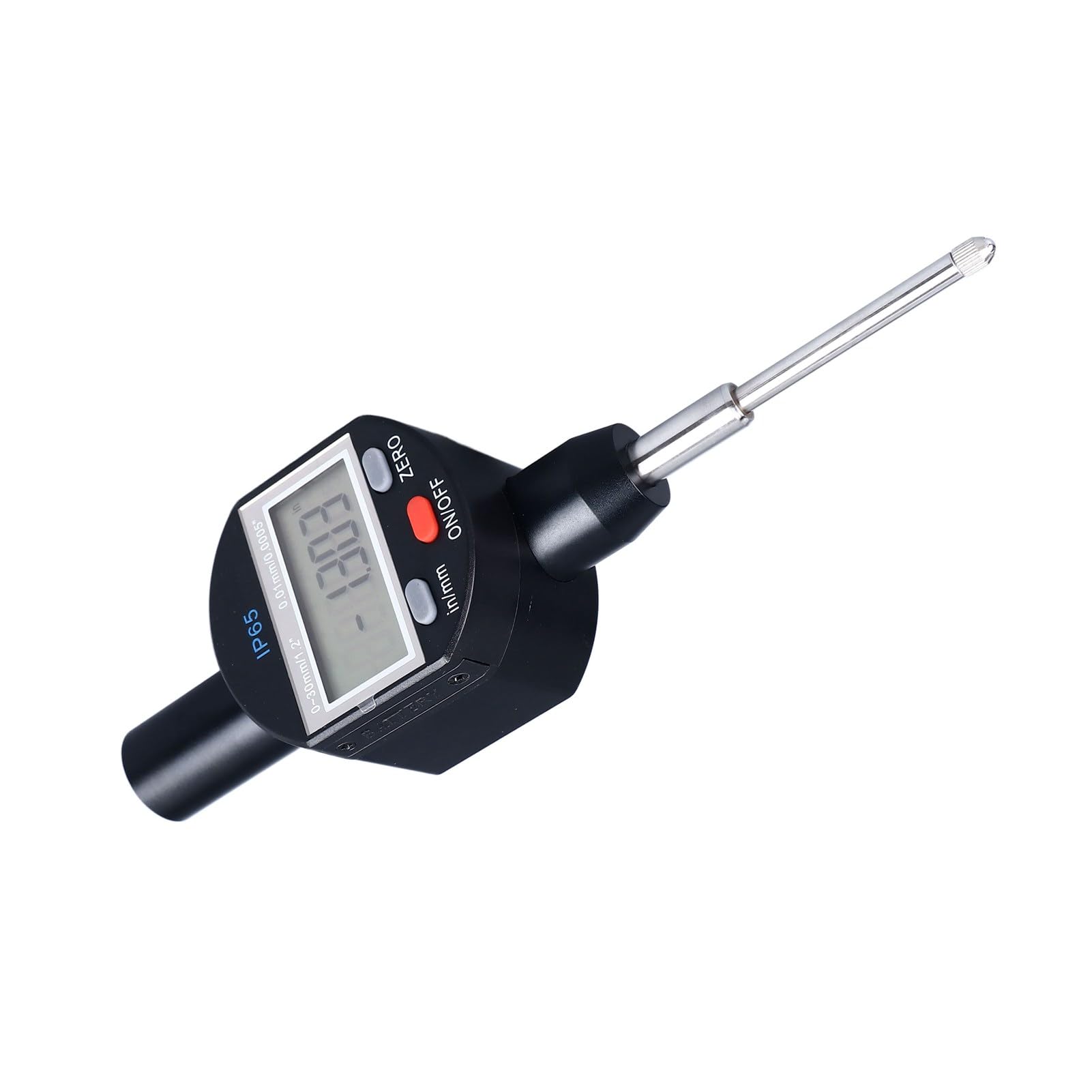 Fafeicy Indicador de Dial Digital, Construcción de Aleación de Aluminio, Medición de Alta Precisión de 0 a 30 Mm, Ideal para Mecánicos y Técnicos