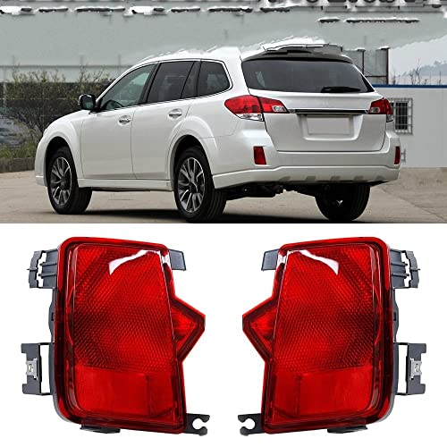 Luces traseras para Subaru Outback 2010-2014, kit de parachoques con reflector de señalización 2