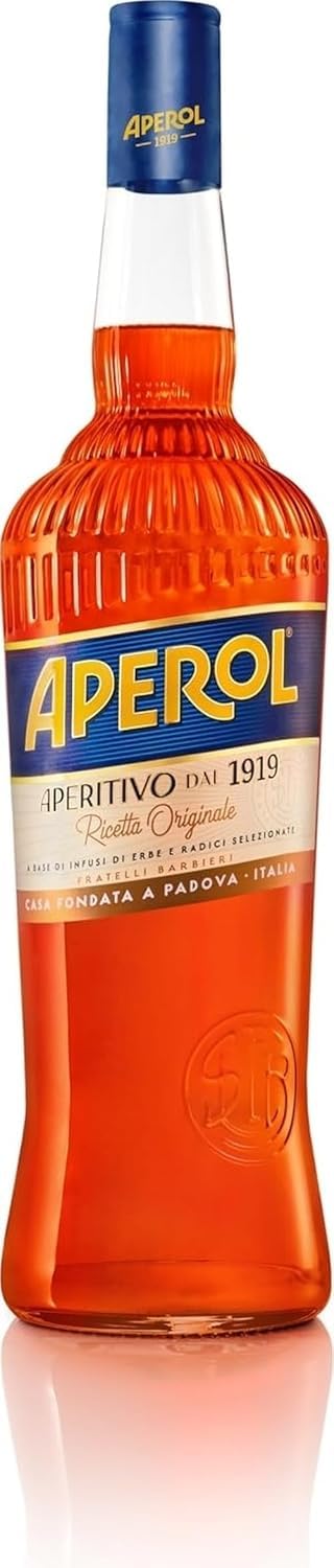 APEROL - Bebida Italiana para Aperitivo 3 L, Sabor Único, Sofisticado y Equilibrado, Bebida Refrescante, Color Naranja Intenso, Receta Original, Notas Herbales, Amargas y Dulces, 11% Vol. Alcohol