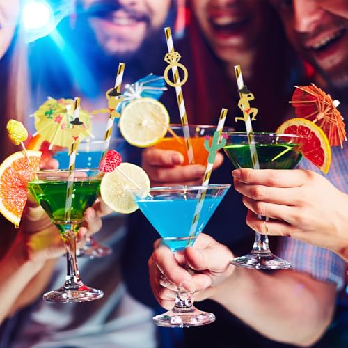24 pitillos desechables para fiesta con diseño divertido miniatura 5