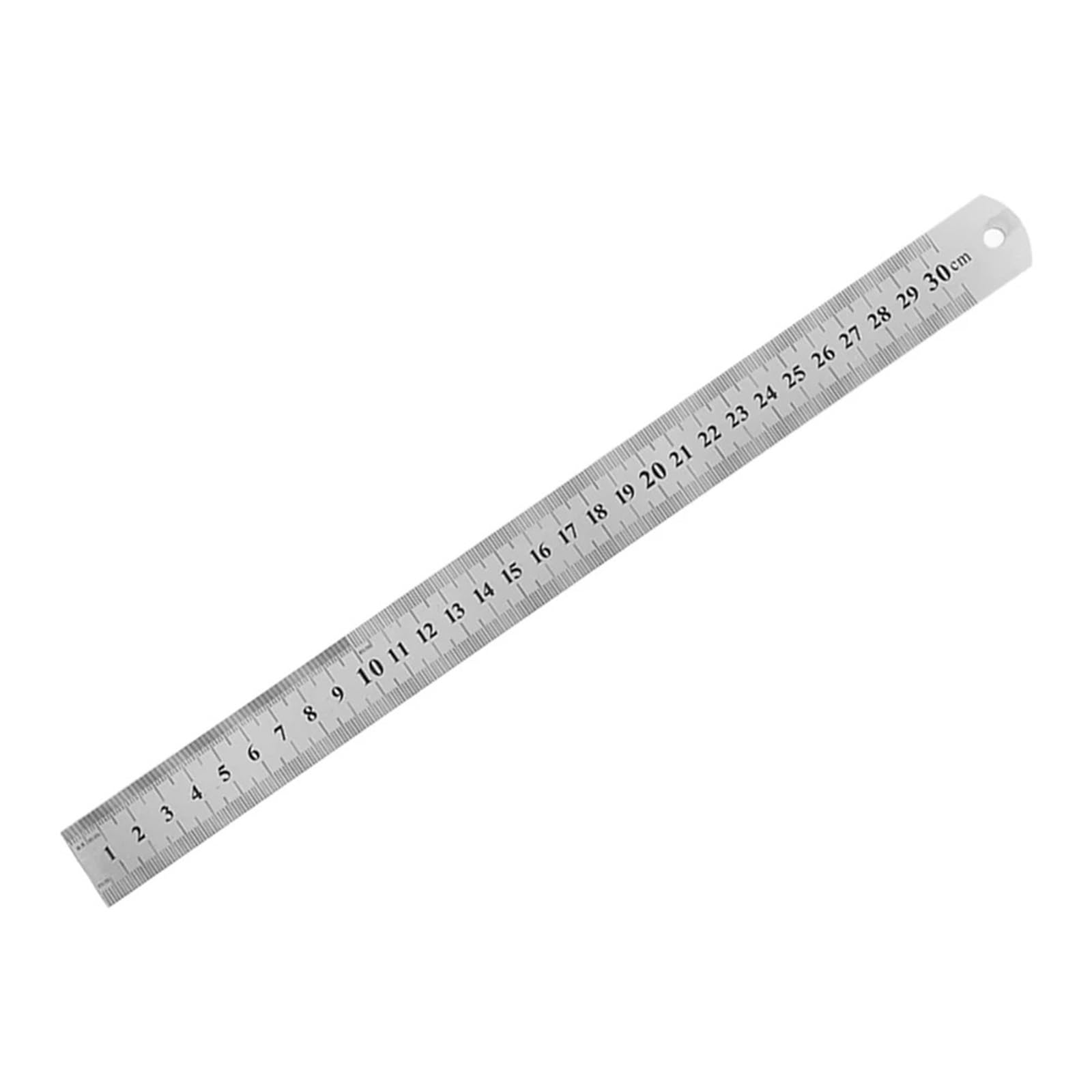 Stainless Steel Ruler Measuring, Stainless Steel Ruler 150-500mm cm mm Straight Edge Precision Measuring(300mm)