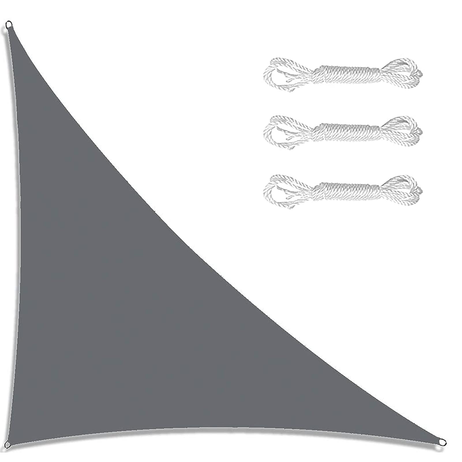 Voile d'ombrage triangulaire droit 3x3x4,8 m abri pluie extérieur