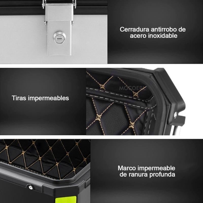 Top case de moto en aluminium étanche pour protéger vos affaires - 4