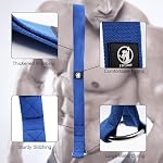 J Bryant Bras Latchling Training Strap Belt Hand Grip- Idéal pour l'entraînement des avant-bras et des biceps Multifonctionnel Home Gym Fitness Équipement Compatible avec 1 de pouce et 2 pouces Plaques de cloches