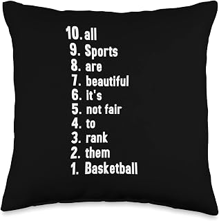 All Sports Are Beautiful Ranking Basketball Throw Pillow