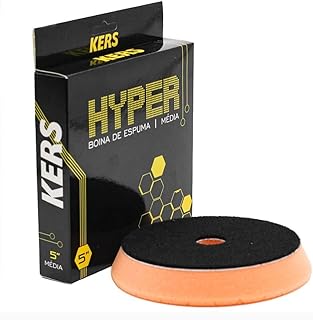 Boina de Espuma Laranja Média Refino Hyper 5 polegadas Kers