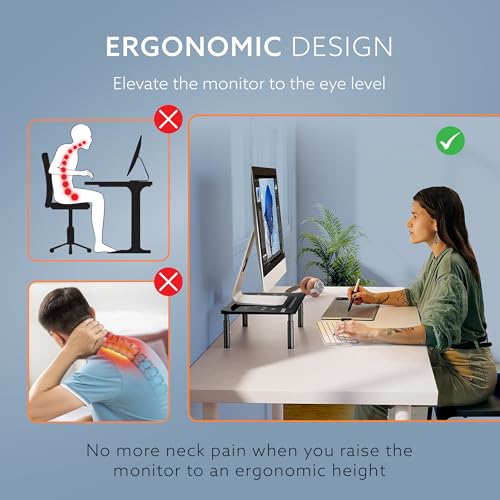 AGARO Heavy-Duty Steel Monitor/Laptop Riser — view 4