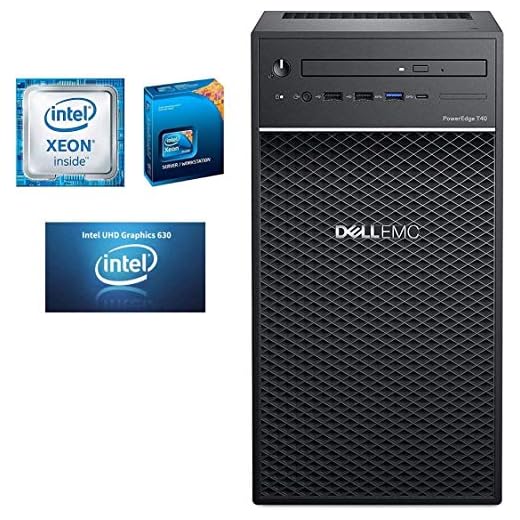 Dell PowerEdge T40 Server, BTX Intel Xeon E-2224G 3.5GHz, 8GB 2666MT/s DDR4, 1TB 7.2K RPM SATA, Windows Server License is not Included