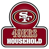 Siskiyou Sports NFL San Francisco 49ers Household Auto Decal, Team Colors, One Size