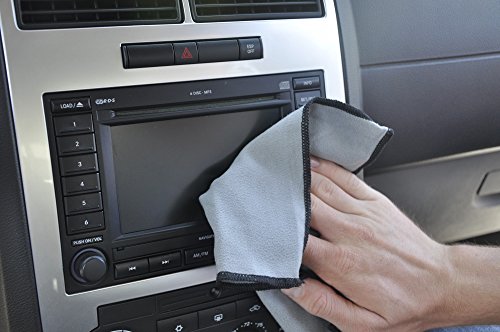 Image of Eurow Microfiber Screen & Lens Cleaning Cloths, Streak-Free, Lint-Free Wipes for Phones, Tablets, Laptops, TVs, Eyeglasses & Camera Lenses, Soft, Washable, No Chemicals Needed, 8 inch x 12 inch, Gray, 2-Pack