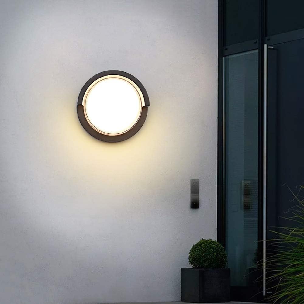 12W Outdoor LED Wall Light, Waterproof Exterior Wall Lamp Modern M