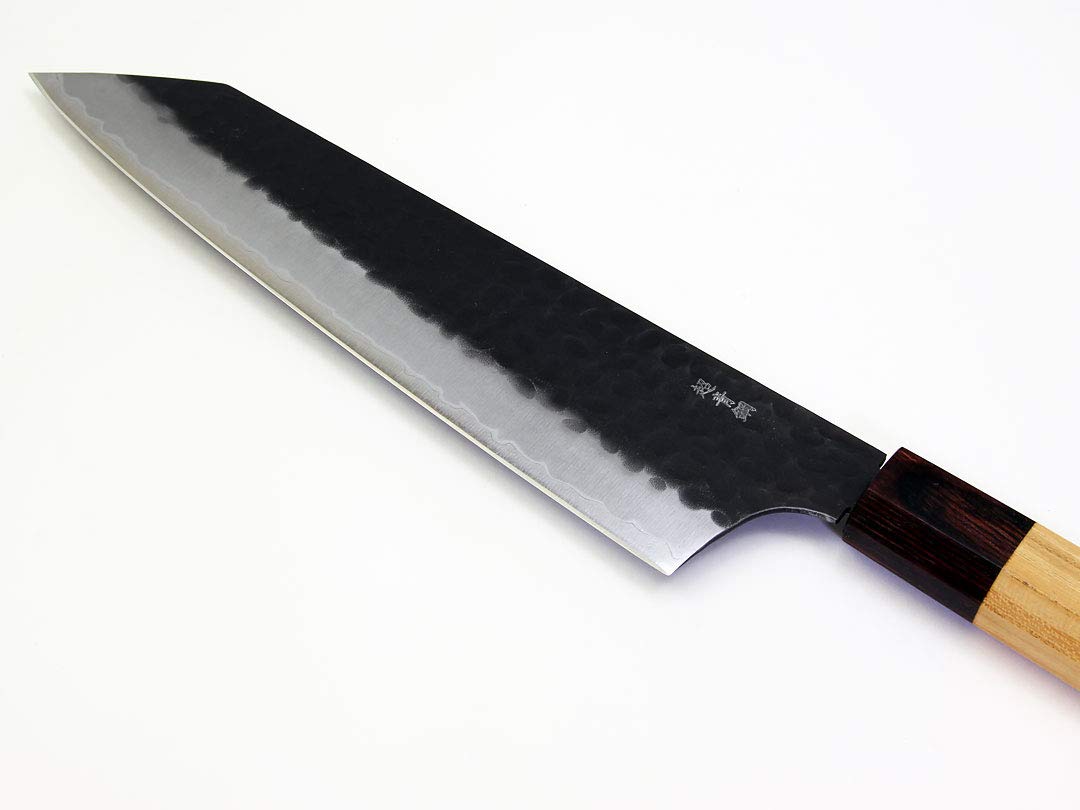 Amazon | 堺孝行 青紙スーパー割込 黒鎚目 剣型牛刀（切付牛刀）190