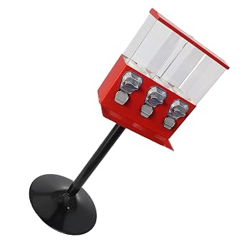 Retro Triple Slot Commercial Vending Machine Coin Operated Dispenser with -Theft Locks for Store Snack Goods Display