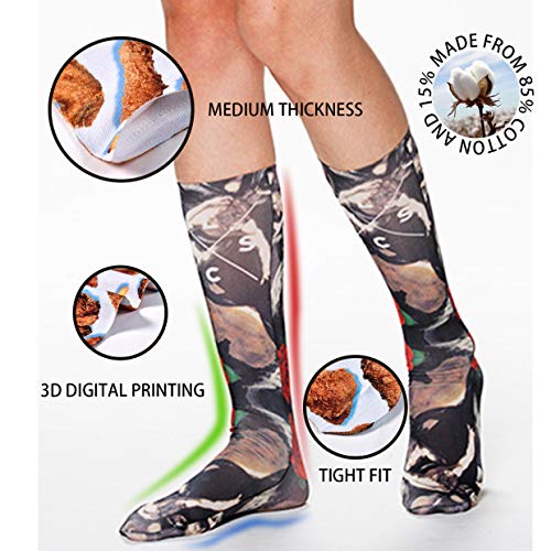 Color Rainbow Unicorn Socks For Men & Women Funny Crazy Running Athletic Travel Sports Over The Calf Socks #TOP1