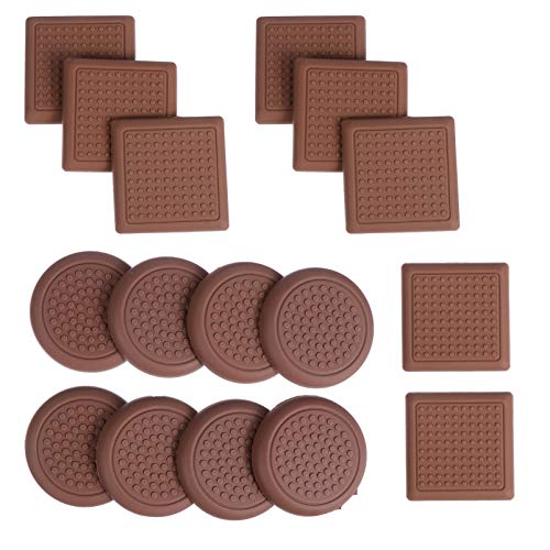 FAVOMOTO 16Pcs Almfadas de Mbília de Sile para Cadeira de Perna Prtetres de PisAut-AdesivAnti-Arranh