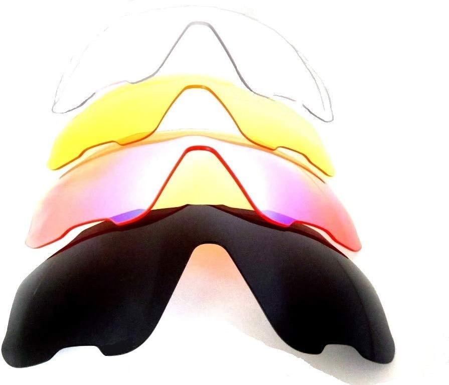 Galaxy Replacement Lenses For Oakley Jawbreaker Polarized Black/Pink/Yellow/Clear 4 Pairs