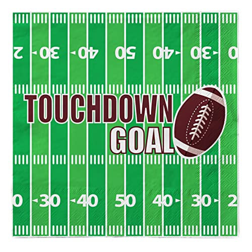 Football Party Supplies Kit - Serve 25, Includes Dinner & Dessert Plates, Napkins, Cups, Tablecloth - Perfect for Football Birthday & Gameday Tailgate Parties - Thumbnail 7