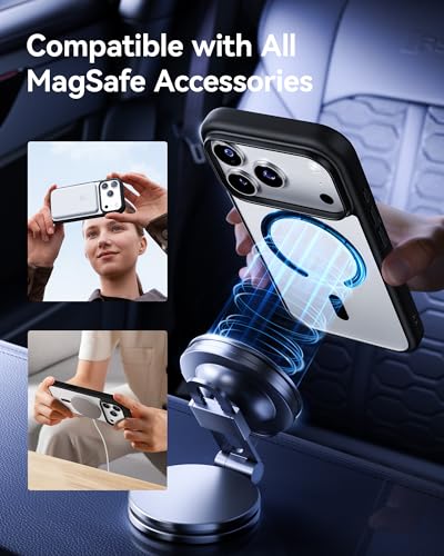 NIMASO for iPhone 18 Pro Max/17 Pro Max Case, Magnetic Phone Case, Black - image 2