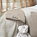 Personalized Baby Pillow – Custom Embroidered Keepsake Cushion with Name, Matching Blanket, Sweater & Beanie – 100% Cotton, Hidden Zipper – Handmade Gift for Baby Shower, Nursery or Newborn Photoshoot