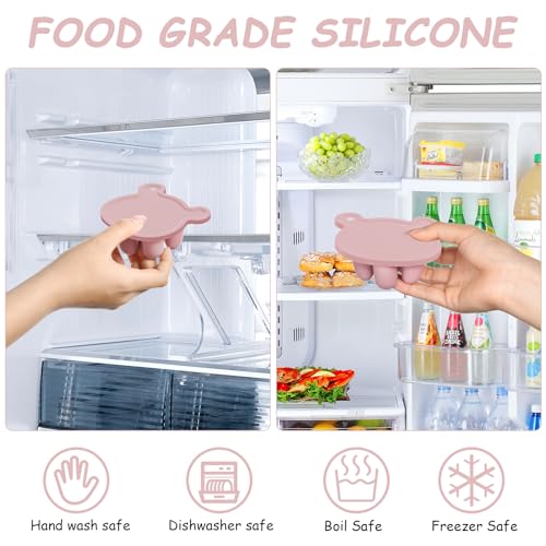 Aolso Tétine Grignoteuse Bébé,Tétine Pour Bébé,Tétine à Fruit Tétine D'alimentation pour Bébé,1pc Grignoteuses+ 1pc Boîte de conservation des aliments pour bébés pour Parents ou adultes(Rose) – vue 6