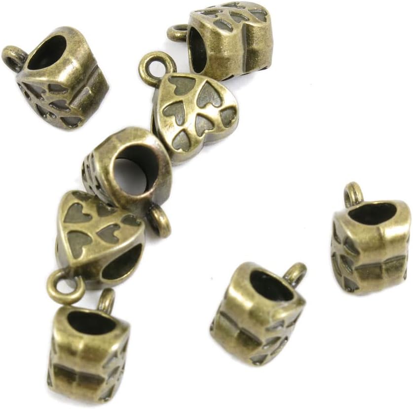 Price per 330 Pieces Antique Bronze Plated Jewelry Making Charms Findings Crafting Suppliers L5VP1H Leather Cord End Cap Tassel Head