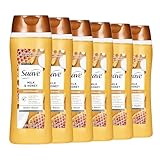 Suave Moisturizing Body Wash, with Milk & Honey and Vitamin E Extract, No Parabens, No Phtahaltes, 18 Oz Pack of 6