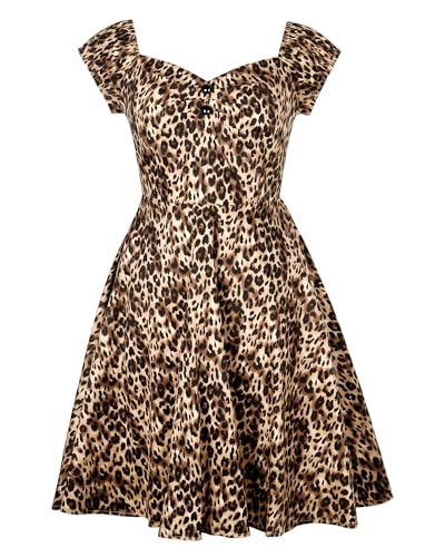 Image of YARN & INK Retro Swing Dresses for Women 1950s Vintage Rockabilly Clothes Pinup Clothing Cocktail Party Dress