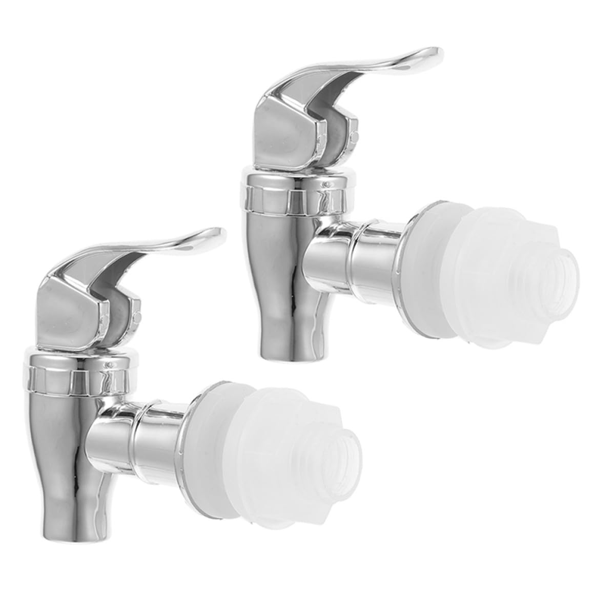 Rubinetto Erogatore per Dispenser Bevande 2 Pezzi Valvola da 16-22 MM per Feste Picnic Matrimoni Argento in Plastica Resistente