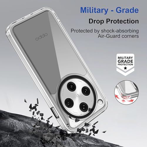 Image of Zapcase Back Case Cover for Oppo Find X8 Pro 5G | Compatible for Oppo Find X8 Pro 5G Back Cover | Case Cover with Camera Protection | (TPU + PC | Transparent)