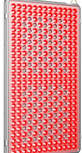 Lámpara de luz roja, Panel de Luz Roja para Todo el Cuerpo, Espalda, 338 ledes con Temporizador (la lámpara no genera calor)