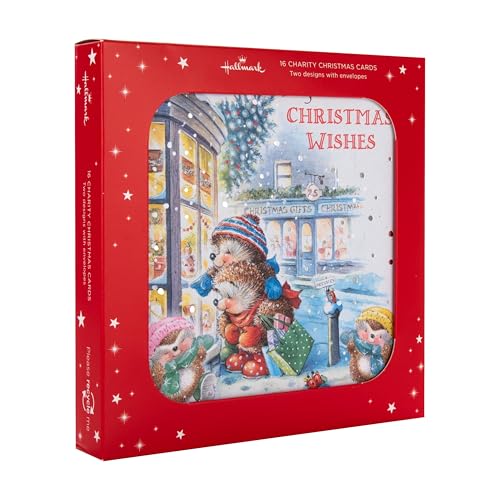 Hallmark Charity Christmas Cards - Pack of 16 in 2 Country Companions Designs