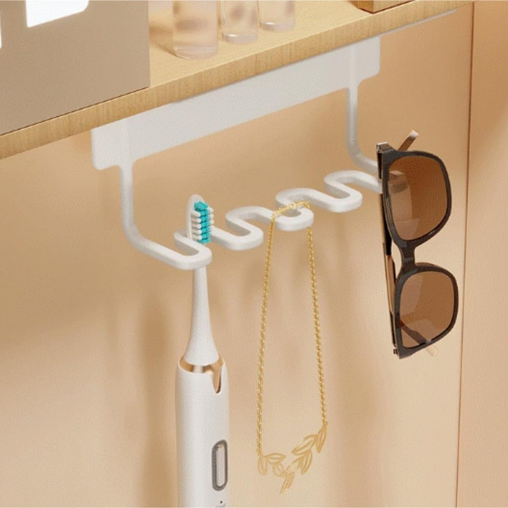 Portacepillo Dientes Estante De Almacenamiento For Cepillos Dientes, Soporte For Y Pasta, Sin For Taladro Organizador(Black)