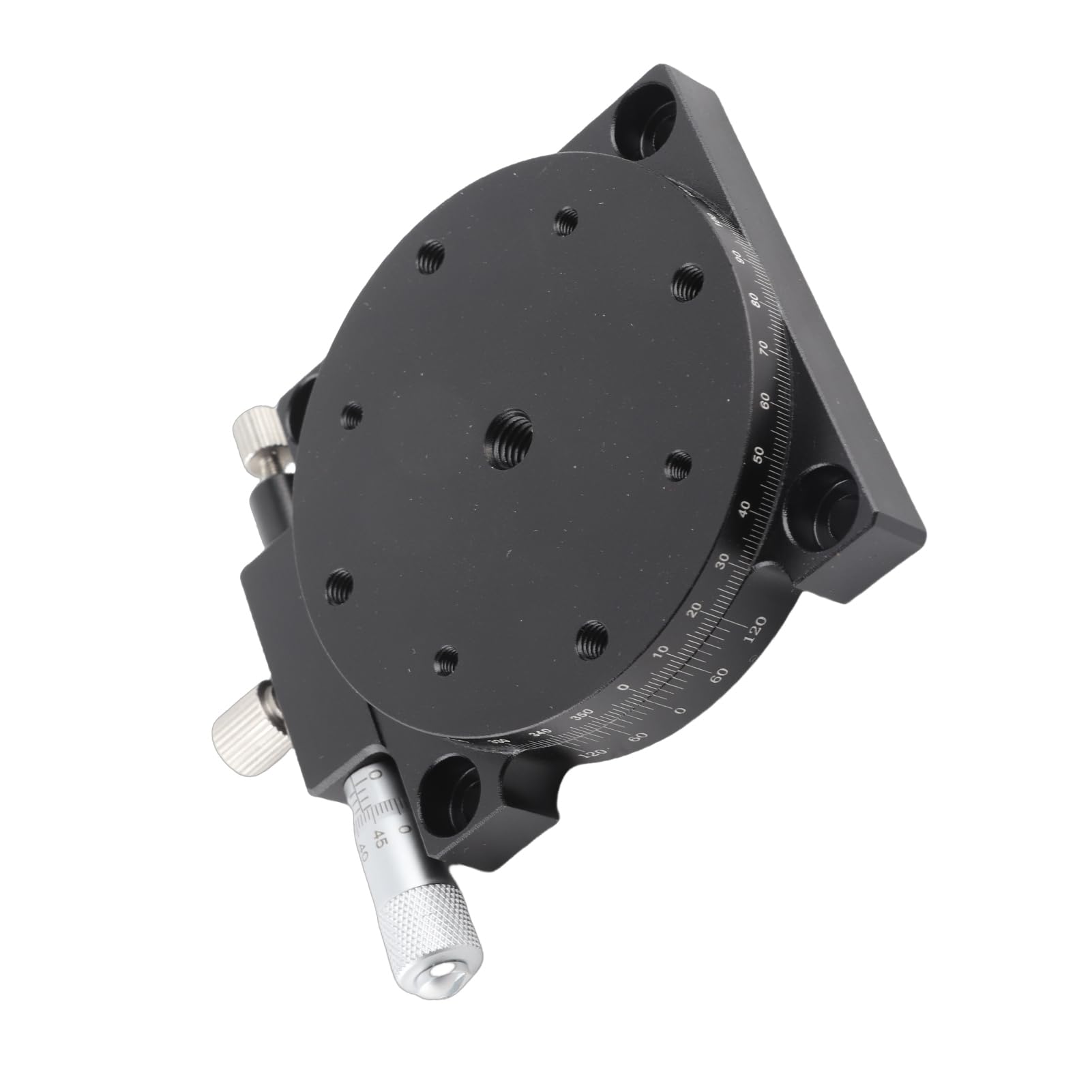 Yinhing RS60 L R Rotierender Manueller Versatz 360° Optischer Tisch Schiebetisch mit 60 Mm Durchmesser füR Produktionsmaschinen