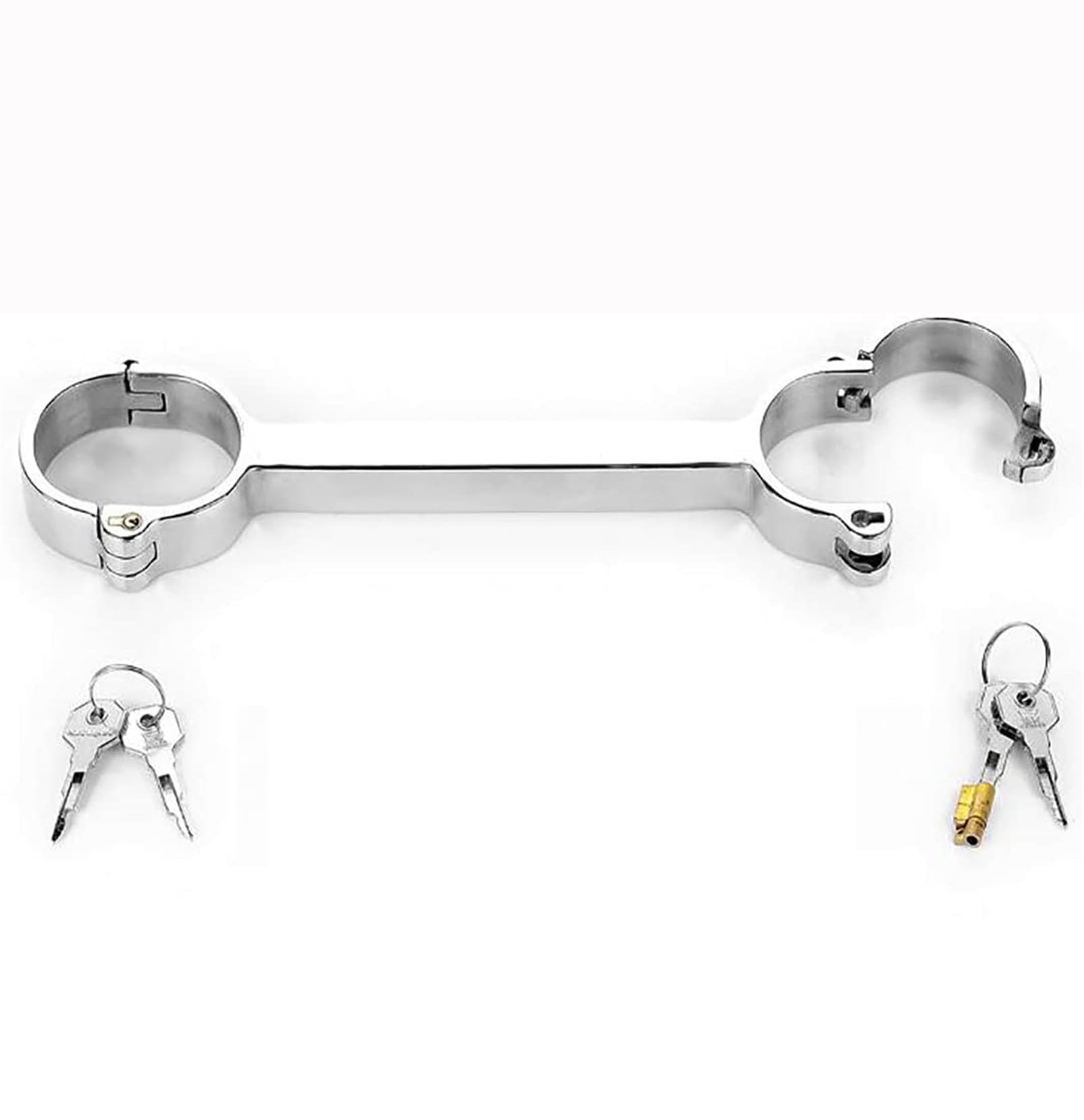 Edelstahl Behoben Handgelenk Bondage Handschellen Sex, Metall Sklaven Handfesseln mit Schloss und Schlüssel Erotik SM Fetisch Sexspielzeuge für Paare,Female ø5.7 * 4.7cm