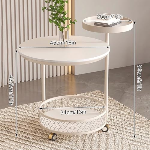 Table basse portable multicouche meuble de rangement petit espace pour balcon et intérieur