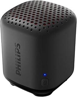 PHILIPS Mini Bluetooth Speaker, Outdoor Wireless Portable Small Speakers for Traveling Pool Beach Shower, Mono Sound IPX7 Waterproof Speaker, 8 Hours Play Time, USB Type C Rechargeable